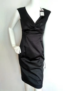 £115 COAST Avalon dress size 10 --NEW WITH TAGS-- black knee length Sexy Fit - Picture 1 of 7