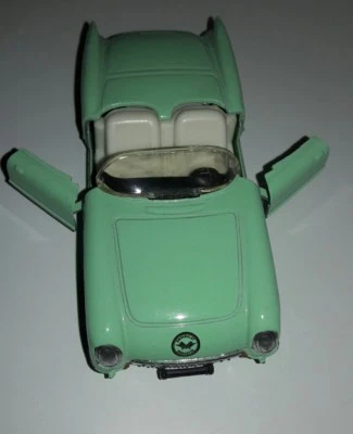 1956 Pistachio Green Chevrolet  Corvette Die Cast Model Car TOY SS 4310  - Image 1 of 4