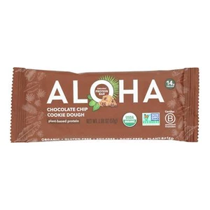 Aloha - Chocolate Chips Cookie Dough Organic Protein Bar - Case of 12 - 1.98 oz. - Picture 1 of 4