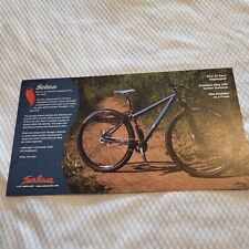 Salsa Cycles Selma Brochure 29'er XC Race Singlespeed Scandium Carbon Geometry