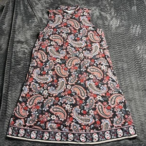 J Jill ärmelloses Kleid Paisleymuster hochgeschlossen Größe Medium - Bild 1 von 5