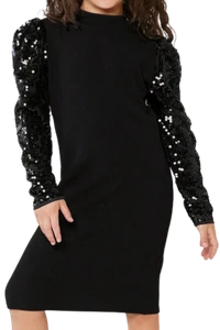 Megan Mädchenkleid mit Pailletten-Ärmeln – Elegant für Feiern & Hochzeiten - Bild 1 von 3