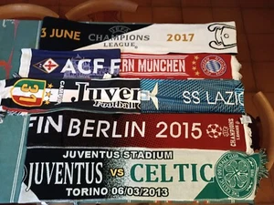 Lotto sciarpe da calcio. Squadre. Champions League. Usate. - Foto 1 di 5