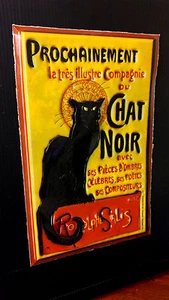 Plart / Prototype Chat Noir Theater Advertising Poster in 3-D Poster size 11x17 - Picture 1 of 1