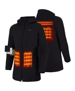ORORO Felicity Woman’s Fleece Hoodie Jacket - BLACK - Large - NWT - W/ Battery - Picture 1 of 2