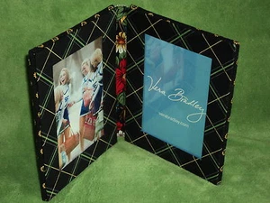VERA BRADLEY Photo Frame in Vibrant Black RETIRED pattern Free Shipping BIN $18 - Picture 1 of 3
