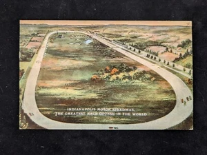 1913 Postcard INDIANAPOLIS MOTOR SPEEDWAY Aerial View ~ Majestic Publishing - Picture 1 of 2