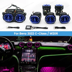 7PCS Air Vent Ambient Light For Mercedes Benz C Class W206 LED 64 Colors 2022+ - Picture 1 of 24