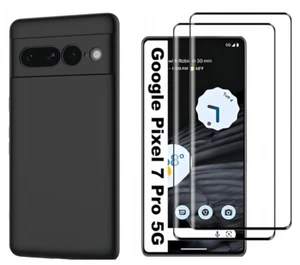 Coque TPU NOIR pour GOOGLE PIXEL 7 PRO + 2 Vitres Verres trempés Anti Rayures - Imagen 1 de 9