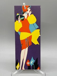 Unused Vintage Art Deco Bridge Tally Elegant Flapper, Gibson, 1920's-30's - Picture 1 of 2