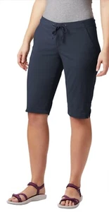 Columbia Anytime Outdoor Long Shorts Womens Size 6 Nocturnal Omni-Shade MSRP $70 - Picture 1 of 22