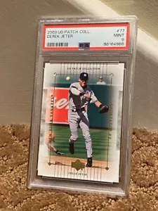 2009 UD Patch Collection Derek Jeter PSA 9 #77 Yankees Karte NEUE HÜLLE - Bild 1 von 1