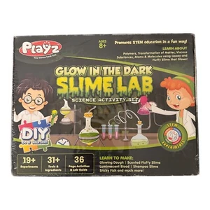 Playz Glow in the Dark Slime Lab Kit - 19+ Experiments with STEM Learning - Picture 1 of 7
