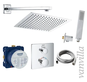 vanvilla Duschset Regendusche mit Duscharmatur Grohe Unterputz G09 poliert - Bild 1 von 5
