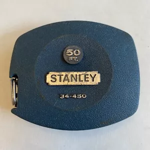Vintage Stanley 34-450 50 Foot Hand Crank Tape Measure Made in USA - Picture 1 of 4