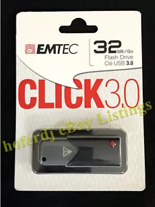 Emtec Click 32GB USB 3.0 Flash Drive - Picture 1 of 6