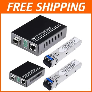 Dual LC Single-Mode Media Converter Kit for Stable Long-Distance Connectivity - Picture 1 of 11