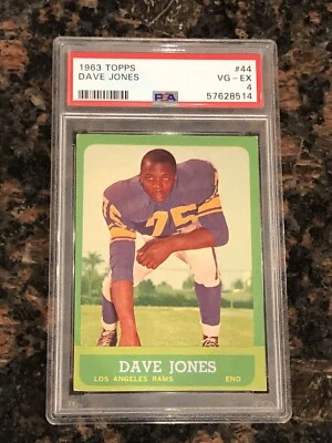1963 Topps Deacon Jones #44 Football Card PSA 4 - Image 1 of 2