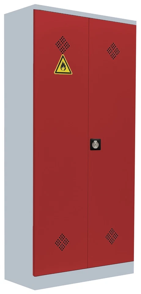 Lüllmann Umweltschrank - Rot, 92 x 42 x 195cm (566254)