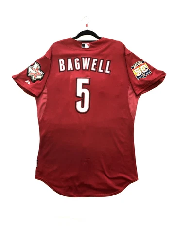 MAJESTIC AUTHENTIC 48 XL, HOUSTON ASTROS JEF BAGWELL COOL BASE ON FIELD Jersey Cover