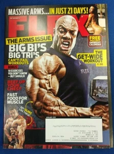 Flex Magazine January 2011 Phil Heath Pullout Swimsuit Calendar Big Bi & Tri - Picture 1 of 4