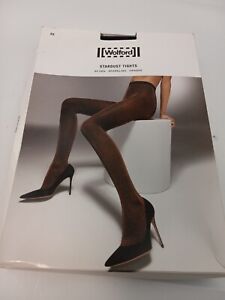 Wolford Stardust Tights XS NEW  Black/Pewter 60 Den 14509