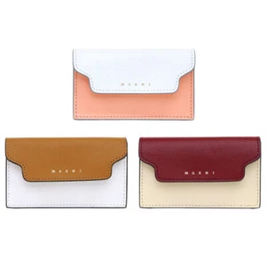 MARNI Card Case Leather Wallet F/S feom Japan New - Picture 1 of 11