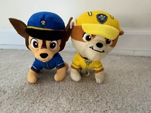 Spin Master Paw Patrol Chase & Marshall Plush Mini Stuffed Animals 4” - Picture 1 of 7