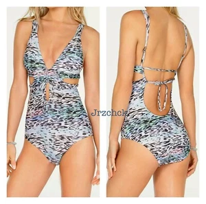 NWT Becca Cami One Piece Cut-Out Swimsuit Bathing Suit SZ S - Picture 1 of 3