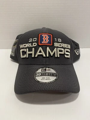 Boston Red Sox 2018 World Series Locker Room 39Thirty New Era Flex Hat OSFM NEW!
