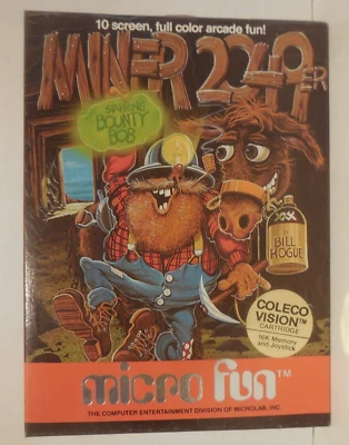 New in the Box ColecoVision Miner 2049er Game Cartridge, Manual by Micro Fun CIB - Image 1 of 4