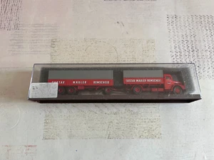 Man Gustav Mauler Brekina 1/87 HO Miniature Car Semi Trailer - Picture 1 of 4