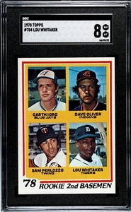 SGC 8 - 1978 Topps #704 Lou Whitaker RC Detroit Tigers/Blue Jays/Indians/Twins - Picture 1 of 2