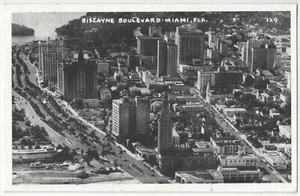 1940 Miami, Florida - Biscayne Blvd, City View - Postal vintage - Imagen 1 de 2