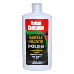 Granite and Marble Polish by Italian Craftsman - Cleans & Protects - 16 Fl. Oz.