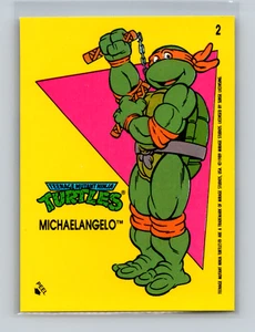 1989 Topps Teenage Mutant Ninja Turtles Sticker Michaelangelo #2 - Picture 1 of 2
