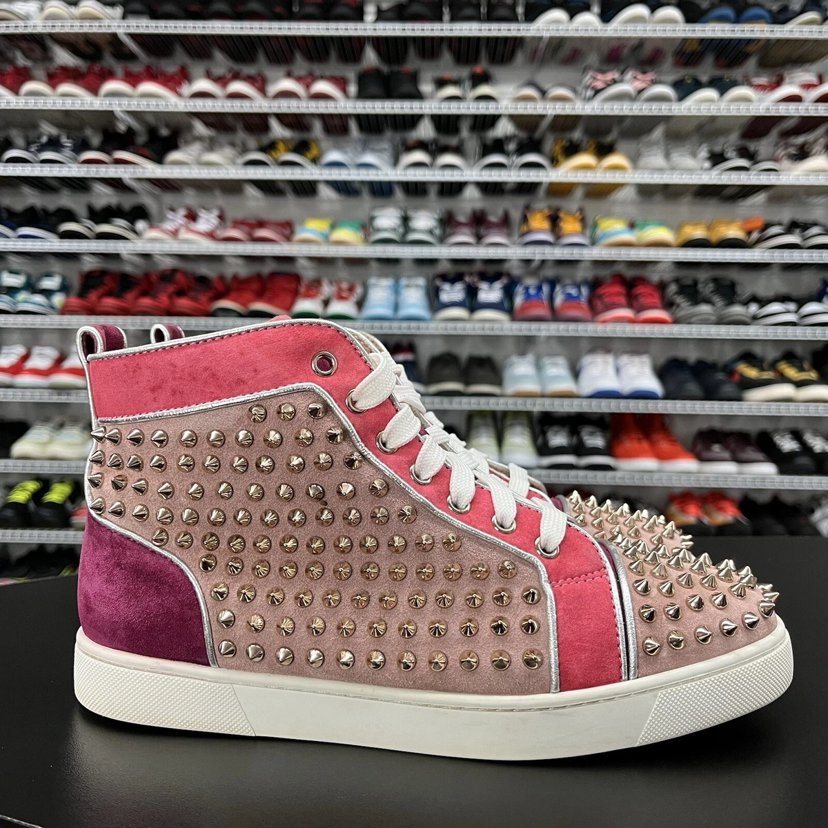 Christian Louboutin / LOUIS WOMAN FLAT MET SUE/PYT CHANG/PAVハイカットスニーカー/36/PNK Christian Louboutin Pink Athletic Shoes for Women for sale | eBay
