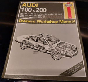 Vintage-  Haynes Manual - Audi 100 & 200 Owners Workshop Manual - 907 - freepost