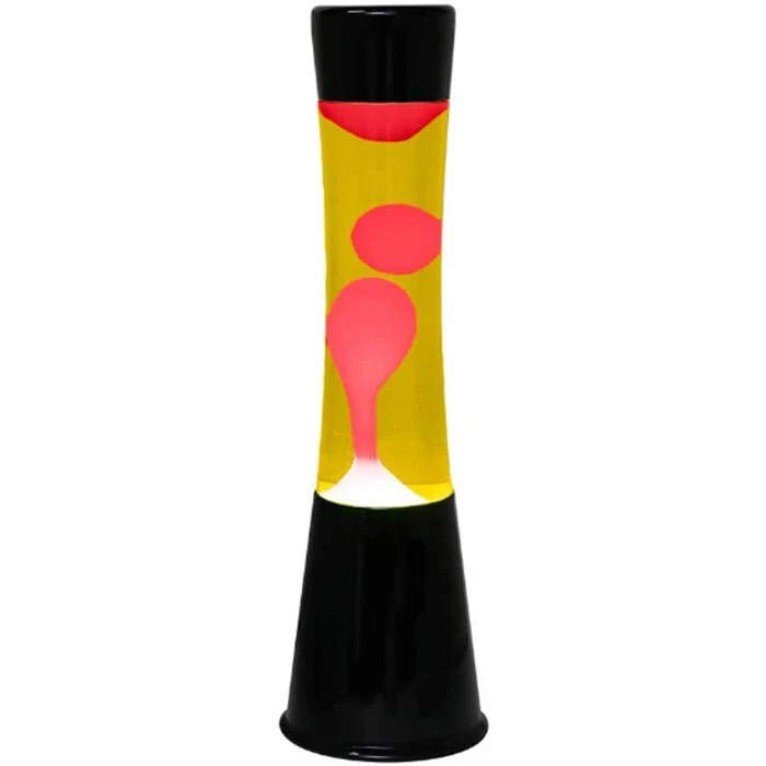 TOTAL lampada Lava magma Lamp altezza 40cm Lava red base nera xl1759