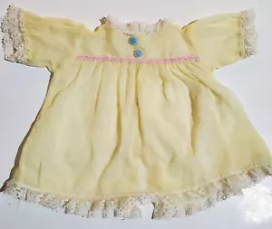 Bambola Pollicina Vintage Ideal Factory Originale Vestito Giallo Anni 60 - Senza Etichette - Foto 1 di 9