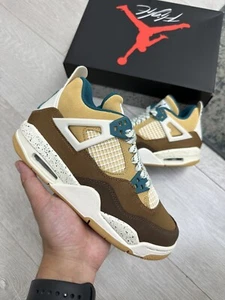 Air Jordan IV Cacao Wow GS | Braun | Größe UK3 UK3,5 UK5 Retro AJ4 Suede Junior - Bild 1 von 9
