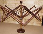 Antique Traditional Fruitwood Fold-Out Wool Winder / Yarn Swift