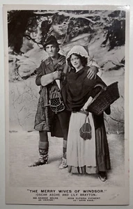 MERRY WIVES of WINDSOR COLLECTION GEORGE RELPH ELFRIDA CLEMENT VINTAGE POSTCARD - Picture 1 of 2
