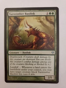 MTG Magic The Gathering Card Turntimber Basilisk Creature Basilisk Green Zendika - Picture 1 of 2