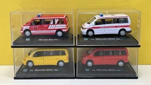 4x CARARAMA 1:72 MERCEDES-BENZ VITO AMBULANZA, INSATSLDER, / COME NUOVO - Foto 1 di 6