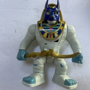 2016 Imaginext Mummy King Figure 10" White Egyptian Pharoah Opens - Picture 1 of 3