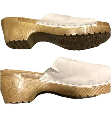 Zueco/mula punta abierta White Mountain bronceado/desnudo talla 9 mediano Foto 1 de 4