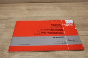 Deutz Fahr KM20 KM22 Kreiselmäher Ersatzteilliste 5154/795  xb10963 - Picture 1 of 3