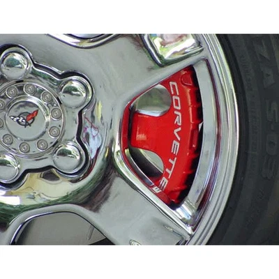 Cubiertas de pastillas de freno para 97-04 Chevy Corvette C5 sin Z06/ZR1/GS [ino inoxidable/pulido] Foto 1 de 4