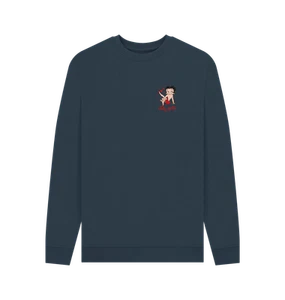 PREMIUM OFFICIAL Betty Boop 'Strike A Pose' Navy Sweatshirt - Picture 1 of 3